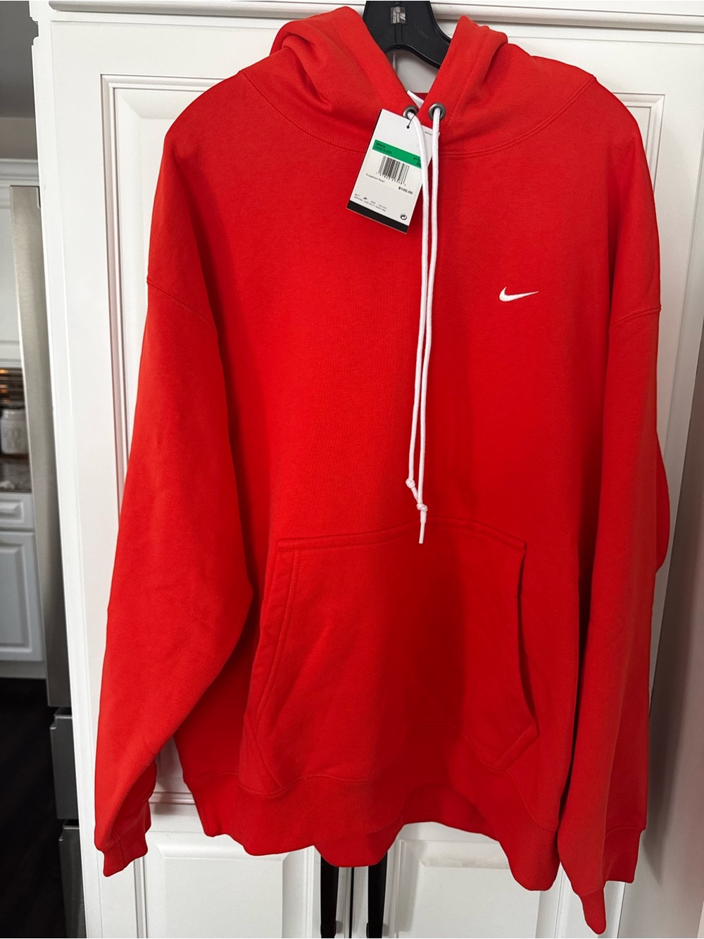 Nike Orange Men's Hoodie Sweatshirt